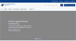 Desktop Screenshot of centennialprimarycare.com