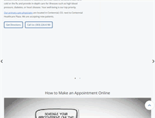 Tablet Screenshot of centennialprimarycare.com